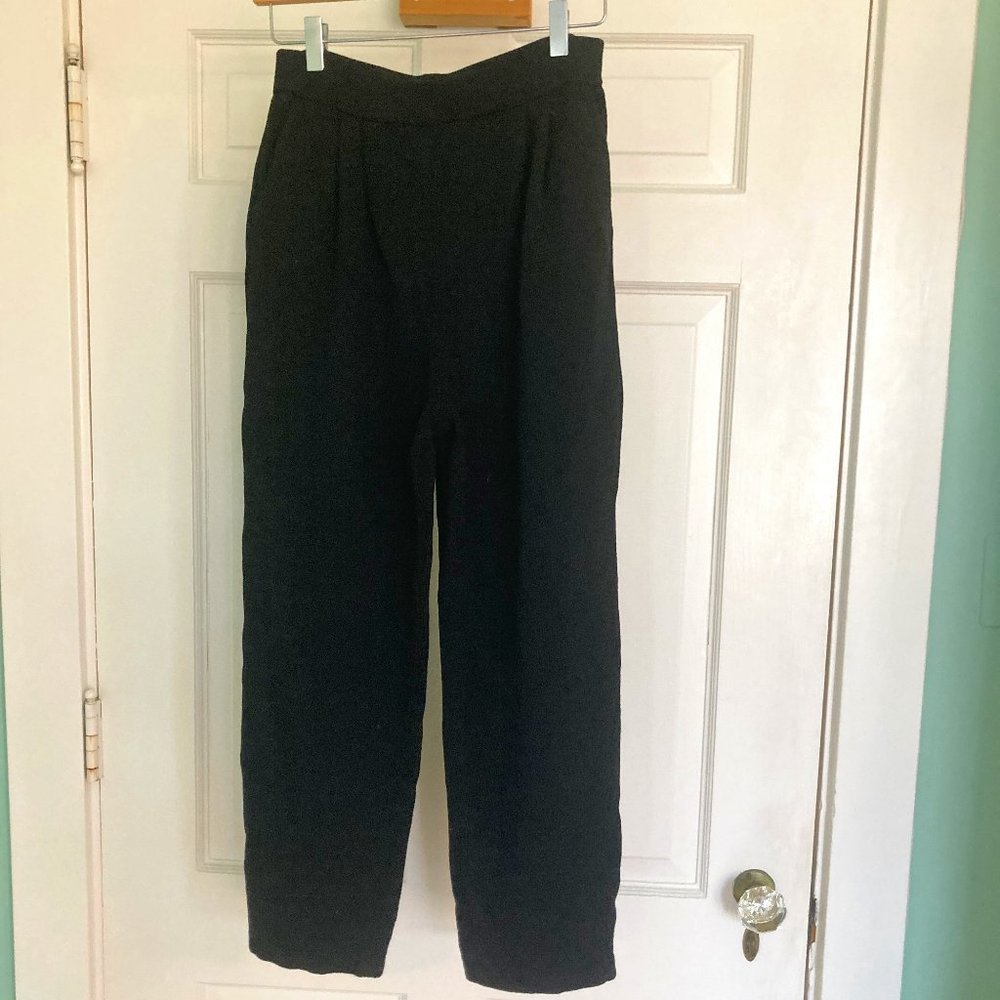 St John Basics Black Knit Pants size women's 6
